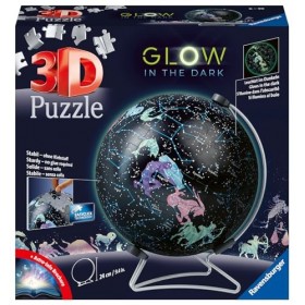 Ravensburger - Puzzle 3D Ball éducatif - Globe phosphorescent 180 p - La carte du ciel étoilé - A partir de 6 ans - 180 pièce
