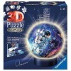 Ravensburger - Puzzle 3D Ball illuminé - Les astronautes - A partir de 6 ans - 72 pièces numérotées à assembler sans colle - 