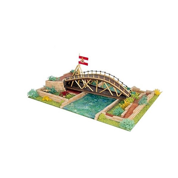 Keranova 30251 30 x 23 x 12 cm Plus Fins des bâtiments Pont de Leonardo da Vinci Modèle 3D Puzzle 650-piece 