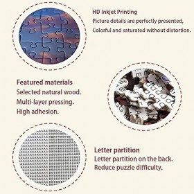 Puzzle 1000 pièces sous-Marin Classique Puzzle 3D Puzzle kit de Bricolage Jouet en Bois Cadeau Unique décor à la Maison Enfan