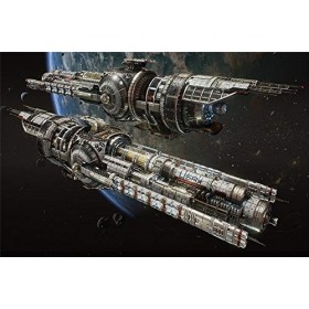 YANCONG Puzzle Collection 1000 Pièces, Puzzle 3D, Vaisseau Spatial 3D dans lunivers