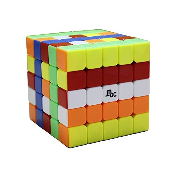 Oostifun Gobus Yongjun MGC5 MGC 5 Magic Puzzle Cube 5x5x5 M Version 3D Turning Cube Stickerless Puzzle Jouets avec Un Support