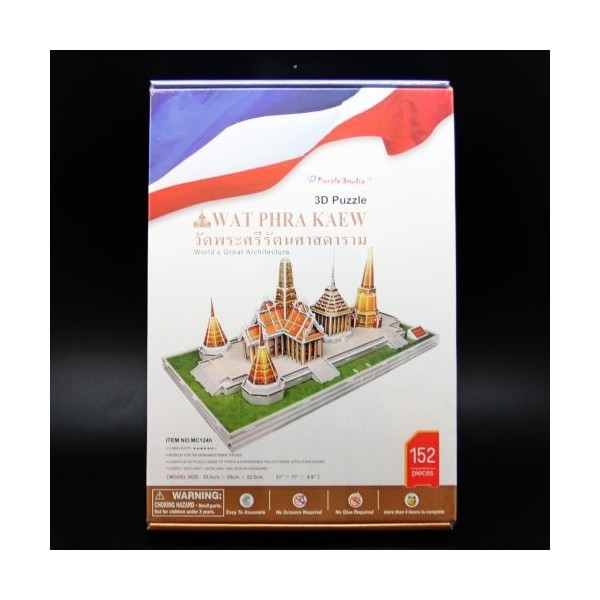 Cubic Fun 3D Puzzle Wat Phra Kaew Thaïlande Temple Bangkok Bouddha