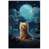 Puzzles en Bois de 1000 pièces, pour Adulte, Chien sous Les étoiles, Yorkshire Terrier, série de Puzzles de Chiens Animaux D