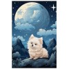 Puzzles en Bois de 1000 pièces, pour Adulte, Chien sous Les étoiles, Yorkshire Terrier, série de Puzzles de Chiens Animaux D