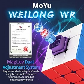 Gobus MoYu Weilong WR MagLev 2021 WR M MagLev Double système de réglage Magic Puzzle Cube Stickerless + Cube Stand et Sac