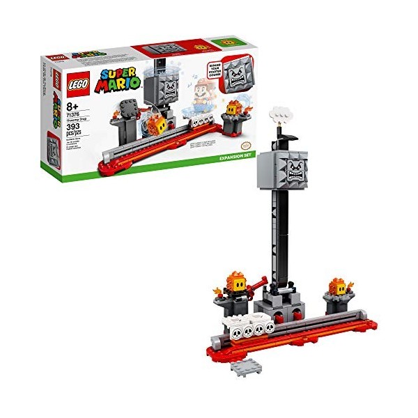 LEGO Super Mario Thwomp Drop Expansion Set 71376 Building Kit. Collectible Playset for Creative Kids to Add New Levels to The