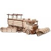 EWA Eco-Wood-Art Souffleuse à Neige 3D mécanique en Bois-Puzzle pour Adultes et Adolescents-Assemblage sans colle-417 pièces,