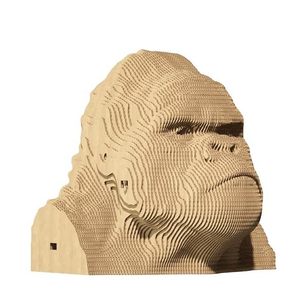 Ensemble de Puzzle 3D CARTONIC - Gorille - Puzzle 3D en Carton - Le Carton se transforme en Une Figure en Relief Gorilla Age 