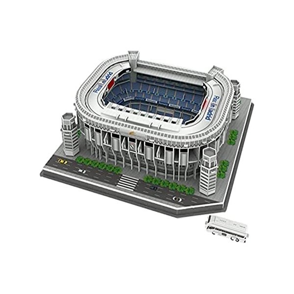 Puzzles 3D,Modèle de terrain de football,Modèle de jouet de construction bricolage Puzzle 3D Fans de football Cadeau commémor