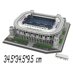 Puzzles 3D,Modèle de terrain de football,Modèle de jouet de construction bricolage Puzzle 3D Fans de football Cadeau commémor