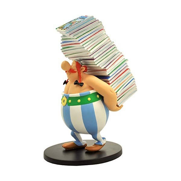 Plastoy Astérix Obelix Pile DAlbums Figurine, 124, 14.00 x 13.00 x 25.00, PLA00124, Multicolor