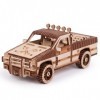 Wood Trick Kit de Modèle de Camion Jouet en Bois pour Adultes et Enfants - Puzzles en Bois 3D - Modèle de Voiture Mécanique D