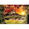 YANCONG Puzzle en Bois Adulte 1000 Pièces, Puzzle 3D,Château du Mont St Michel Coucher De Soleil Cadeaux De Décoration À La M