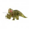 HCM Kinzel 59204 Puzzle 3D Crystal Triceratops avec nid et œufs à emboîter, pour Adultes et Enfants, 61 pièces, Vert, Transpa