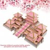 3D en Bois Maison Chinoise Puzzle, kit de Montage Woodcraft Bricolage Kit de Constructeur de Construction en Bois pour Enfant