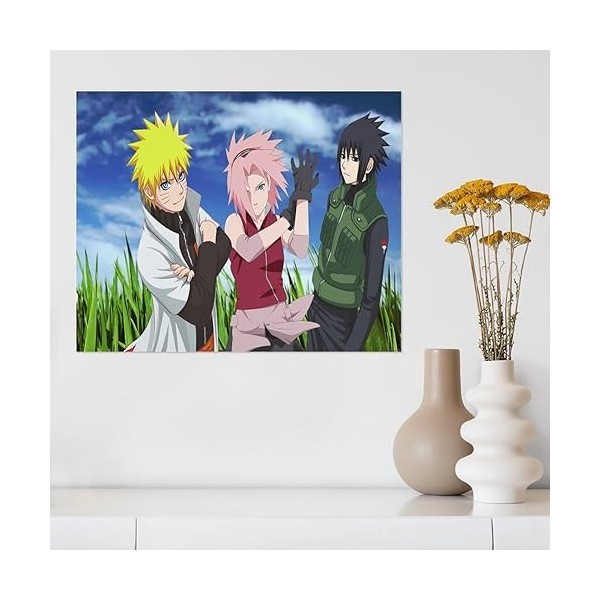 Adulte Jouets éducatifs Puzzle 1000 pièces，Anime Naruto，Enfants Jeux éducatifs Puzzle 3D DIY décoration（50x70cm）-356