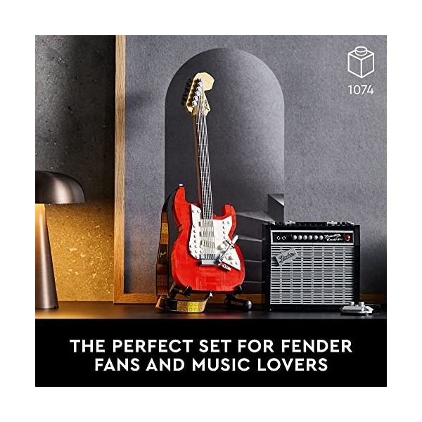 LEGO Ideas Fender Stratocaster 21329 Building Kit Idea for Guitar Players and Music Lovers 1,079 Pieces 