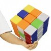 FunnyGoo Heshu Super Large 18CM 3x3x3 Puzzle Autocollant de Vitesse Coloré sans Autocollant Magic Cube