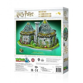 Wrebbit3D HOGHAG Hagrids Hut Harry Potter Puzzle, Multicolor, 270-Piece 
