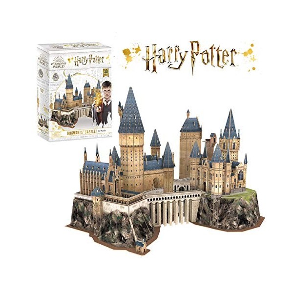 Harry Potter Puzzle 3D - Château De Poudlard 197 Pièces | Puzzle Harry Potter 3D | Puzzles 3D | Puzzle 3D Enfant Et Adulte | 