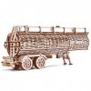 Wood Trick Fuel Tank Trailer Addition for Big Rig Truck, Petrol Trailer for Semi Truck - 3D Wooden Puzzle, ECO Wooden Toys, B