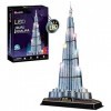 Puzzle 3D - Burj Khalifa LED | Maquette A Construire | Puzzle 3D Adulte Et Puzzle 3D Enfant | Puzzle Enfant 8 Ans | Maquette 