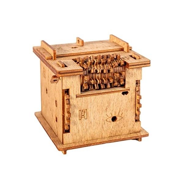 iDventure Cluebox - Schrödingers Cat - Puzzle Escape Room Jeu - Puzzle 3D - Boite en Bois - Cadeau Homme Original - Casse-têt