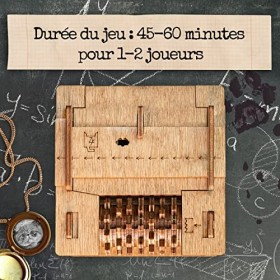 iDventure Cluebox - Schrödingers Cat - Puzzle Escape Room Jeu - Puzzle 3D - Boite en Bois - Cadeau Homme Original - Casse-têt