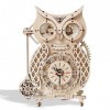 ROEOLNIL Owl Clock-U512 Kit dhorloge en bois 3D en forme de chouette pour adultes, 122