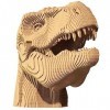 Découvrez Les Merveilles du Puzzle 3D CARTONIC - T-Rex - Puzzle 3D en Carton - Le Carton se transforme en Une Figure en Relie