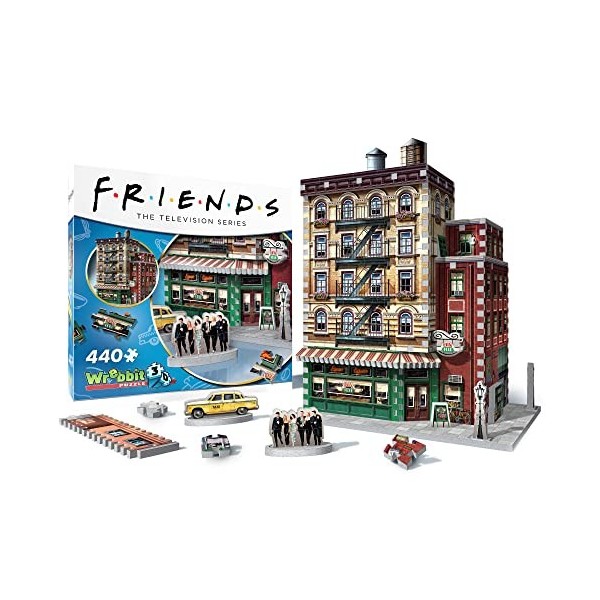 Wrebbit3D, Friends: Central Perk Café 440pc , 3D Puzzle, Ages 14+