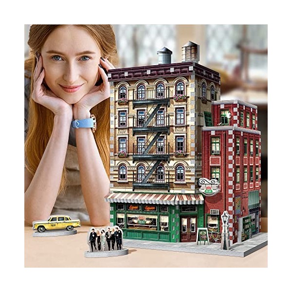 Wrebbit3D, Friends: Central Perk Café 440pc , 3D Puzzle, Ages 14+