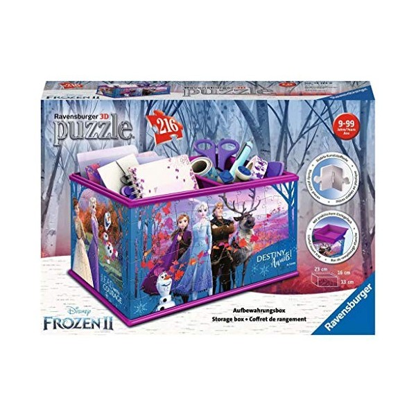 Ravensburger - Puzzle 3D - Boite de rangement - Disney La Reine des Neiges 2 - 12122