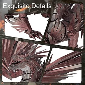 Piececool Puzzle 3D en métal dragon pour kit de modélisme adulte, puzzles 3D à construire, kits de bricolage, meilleurs cadea