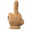 Ensemble de Puzzle 3D CARTONIC - Middle Finger - Puzzle 3D en Carton - Le Carton se transforme en Une Figure en Relief - Tous