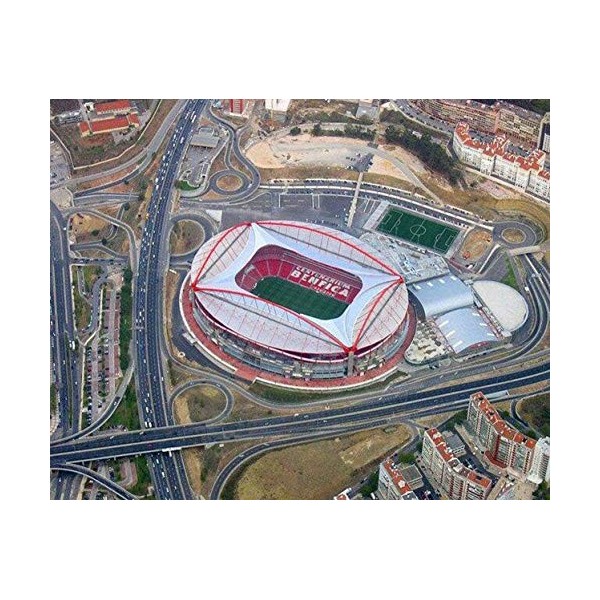 SDBRKYH Estádio Da Luz Modèle, Estádio do Sport Lisboa e Benfica Club Gymnase Fans Puzzle 3D Building Collect Souvenirs