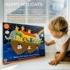 Orange Tree Toys Calendrier de lAvent 2022 en bois pour enfants de 1 an, tout-petits, garçons, filles – Figurines danimaux 