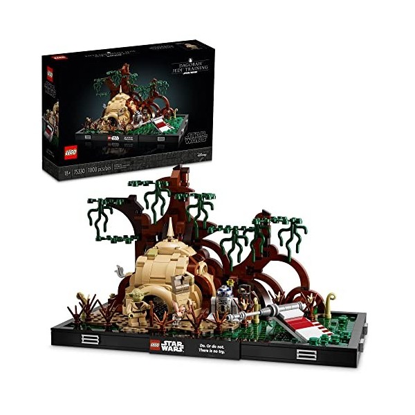 LEGO Star Wars Dagobah Jedi Training Diorama 75330 Building Kit for Adults. Brick-Built Collectible for Display 1,000 Pieces