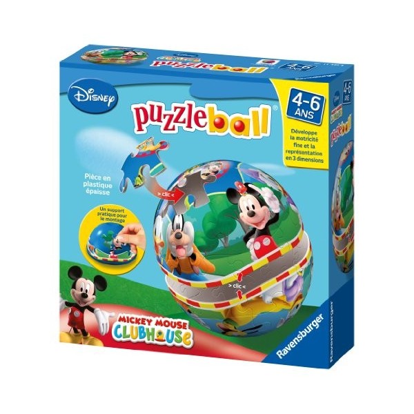 Ravensburger - 11492 - Puzzle 3D - Puzzleball - Preschool 24 Pièces - Mickey Clubhouse