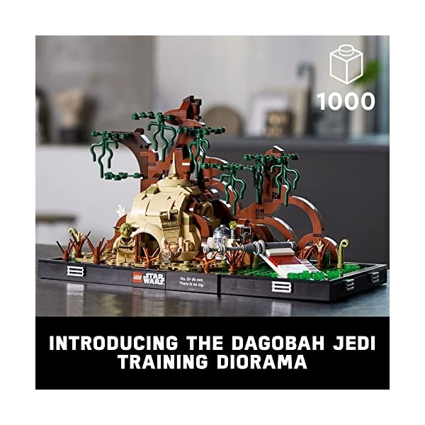 LEGO Star Wars Dagobah Jedi Training Diorama 75330 Building Kit for Adults. Brick-Built Collectible for Display 1,000 Pieces