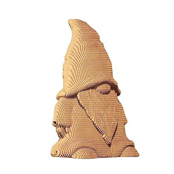 Ensemble de Puzzles 3D CARTONIC - GNOME - Activité Amusante et captivante - Modèle en Carton