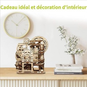 ACROPAQ - Kit Puzzle 3D Bois Labyrinthe de marbre - Maquette à Construire - Modèles mécaniques pour Adultes - Pas Besoin de C