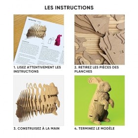 Découvrez la Magie des Puzzles 3D avec CARTONIC - Rabbit : Un Voyage enchanteur dassemblage et de Divertissement - Puzzle 3D