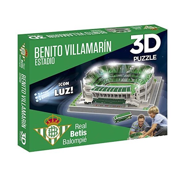 ELEVEN FORCE Puzzle 3D Benito Villamarin R. Betis avec lumière 12036 , Multicolore 1 