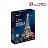 Puzzle 3D Cubic Fun - Tour Eiffel avec LED - Paris, France - l091h