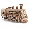 Puzzle Express 3D en Bois avec Locomotive à Vapeur - Jeu de réflexion - Puzzle éducatif - Kit de modélisme en Bois respectueu