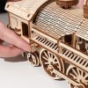 Puzzle Express 3D en Bois avec Locomotive à Vapeur - Jeu de réflexion - Puzzle éducatif - Kit de modélisme en Bois respectueu