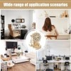 SCOOVY Unique Wooden Clock Puzzle - Intricate 3D Puzzle - Wooden Puzzle Model Kit for Desk - Clock Making Deer Clock Wood Bui