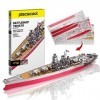 Piececool Kits de modélisme en métal 3D pour adultes – Battleship Yamato DIY Puzzle 3D en métal pour adultes